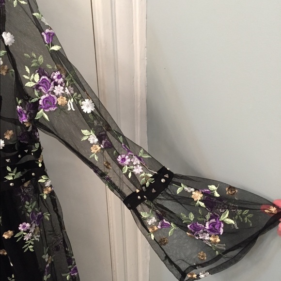Simply Be Sheer Floral Dress - Never Worn - Picture 4 of 5